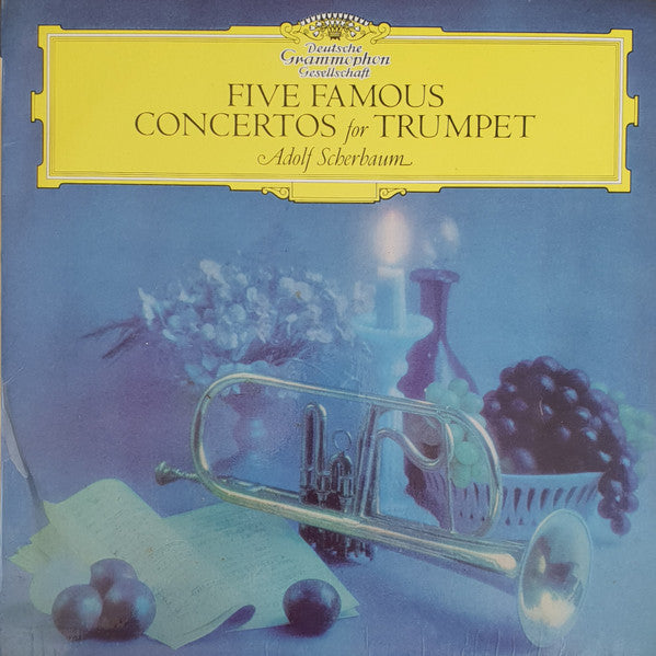 Adolf Scherbaum – Five Famous Concertos For Trumpet LP vinyl record, image 1 of 4