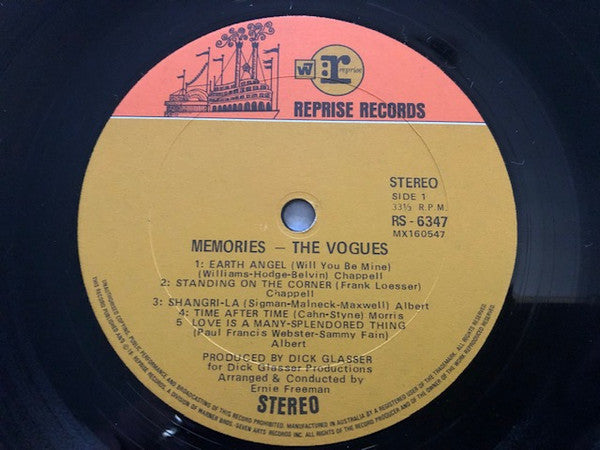 The Vogues – Memories LP vinyl record, image 3 of 4