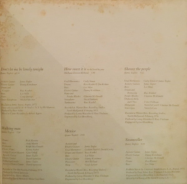 James Taylor – James Taylor's Greatest Hits LP vinyl record, image 4 of 8
