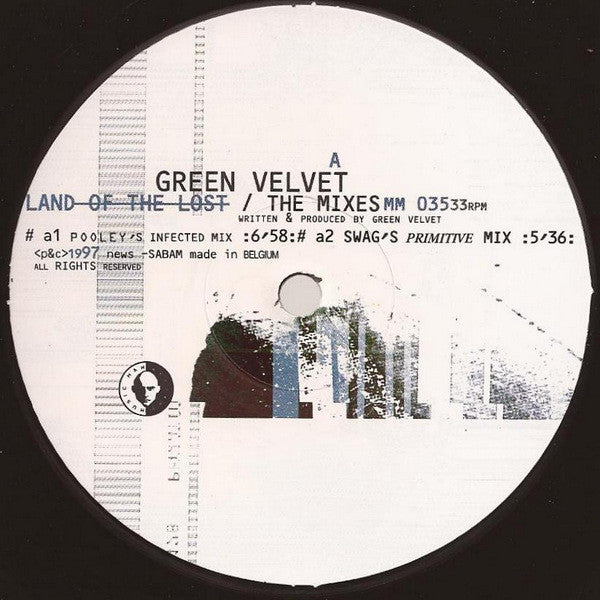 Green Velvet – Land Of The Lost / The Mixes 12" vinyl record, image 3 of 4