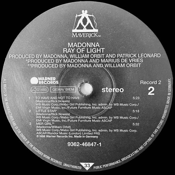 Madonna – Ray Of Light (2xLP) LP vinyl record, image 6 of 10