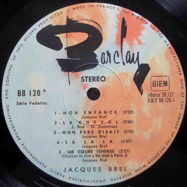 Jacques Brel – Jacques Brel 67 LP vinyl record, image 5 of 6