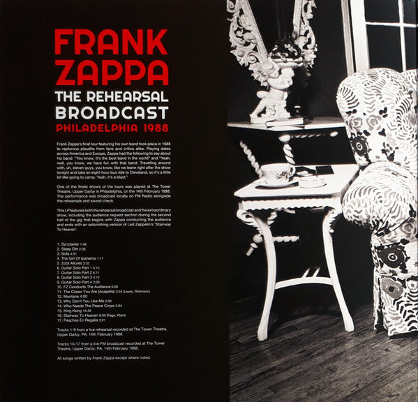 Frank Zappa – The Rehearsal Broadcast Philadelphia 1988 (2xLP) LP vinyl record, image 7 of 10