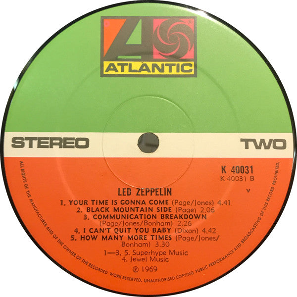 Led Zeppelin – Led Zeppelin LP vinyl record, image 4 of 5