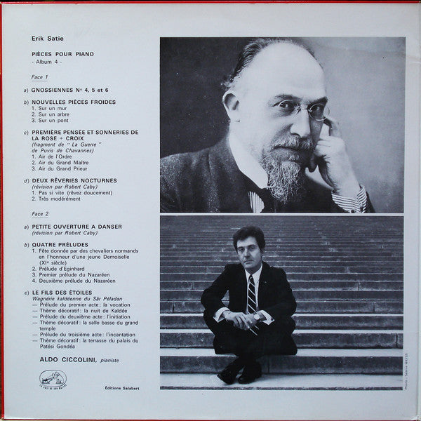 Erik Satie, Aldo Ciccolini – Pièces Pour Piano - Album 4 - LP vinyl record, image 2 of 6