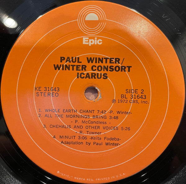 Paul Winter – Icarus LP vinyl record, image 7 of 7