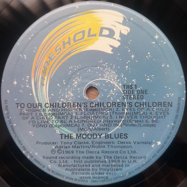The Moody Blues – To Our Children's Children's Children LP vinyl record, image 4 of 5