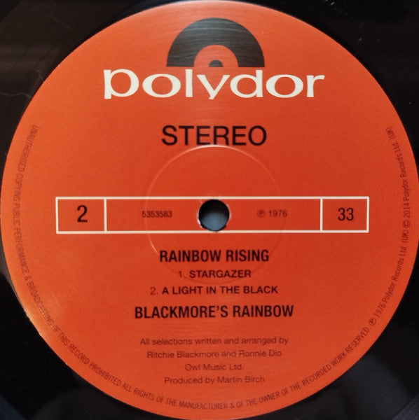 Rainbow – Rising LP vinyl record, image 6 of 6
