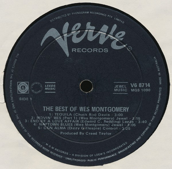 Wes Montgomery – The Best Of Wes Montgomery LP vinyl record, image 3 of 4