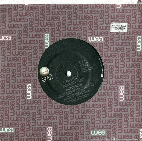 Aerosmith – Rag Doll 7" vinyl record, image 3 of 4