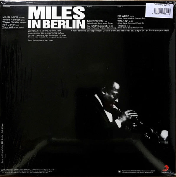 Miles Davis – Miles In Berlin LP vinyl record, image 2 of 4