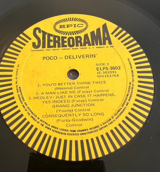 Poco – Deliverin' LP vinyl record, image 4 of 4