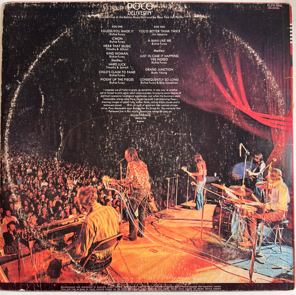 Poco – Deliverin' LP vinyl record, image 2 of 4