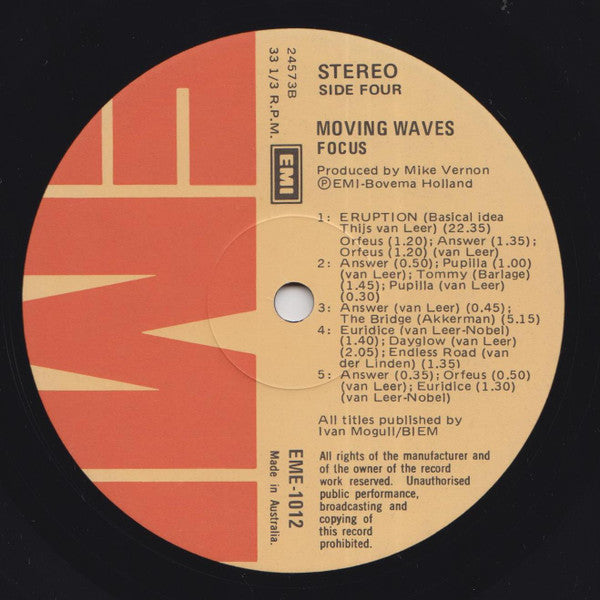 Focus – Moving Waves (2xLP) LP vinyl record, image 6 of 7