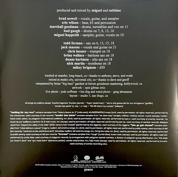 Sublime – 40oz. To Freedom (2xLP) LP vinyl record, image 8 of 10