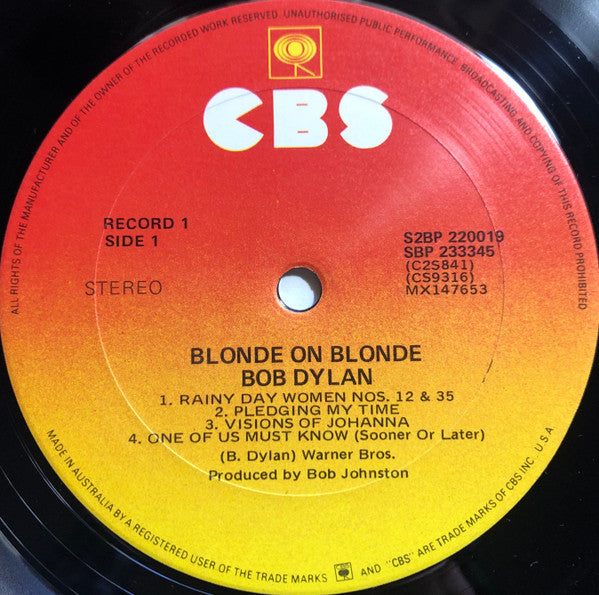Bob Dylan – Blonde On Blonde (2xLP) LP vinyl record, image 5 of 10