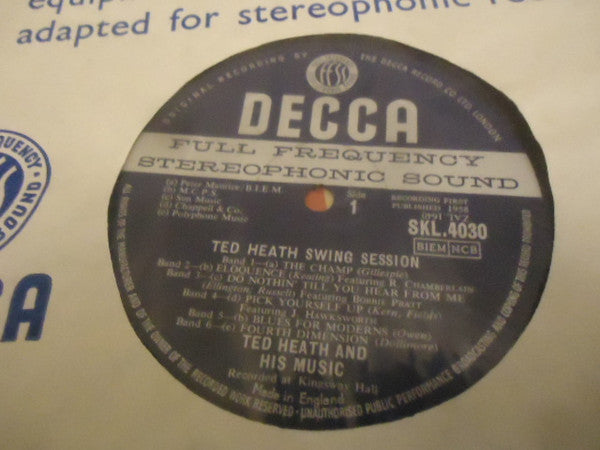 Ted Heath And His Music – Ted Heath Swing Session LP vinyl record, image 3 of 4