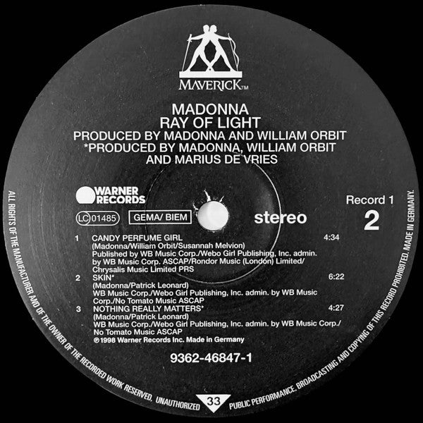 Madonna – Ray Of Light (2xLP) LP vinyl record, image 4 of 10