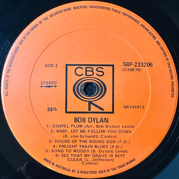 Bob Dylan – Bob Dylan LP vinyl record, image 4 of 4