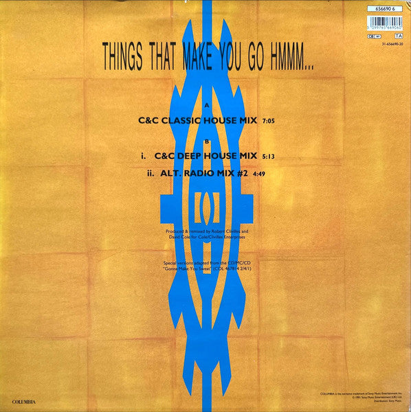C + C Music Factory, Freedom Williams – Things That Make You Go Hmmm... 12" vinyl record, image 2 of 4