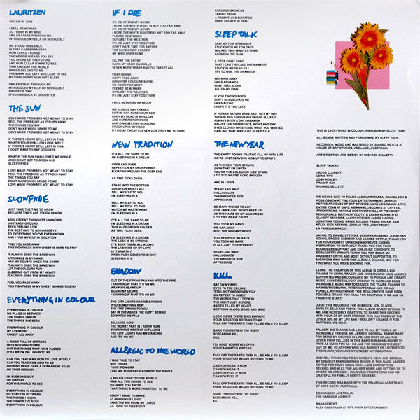 Sleep Talk – Everything In Colour LP vinyl record, image 4 of 8