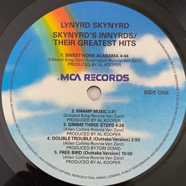 Lynyrd Skynyrd – Skynyrd's Innyrds / Their Greatest Hits LP vinyl record, image 3 of 4
