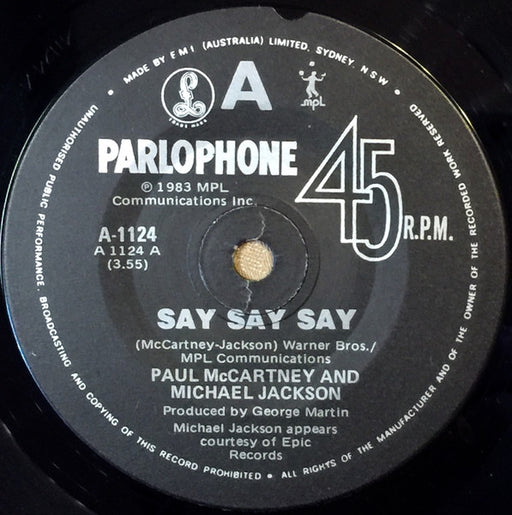 Paul McCartney, Michael Jackson – Say Say Say