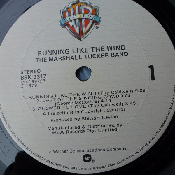 The Marshall Tucker Band – Running Like The Wind LP vinyl record, image 5 of 6