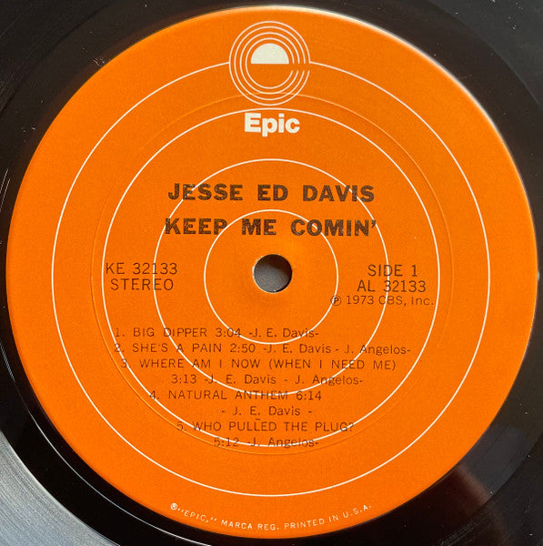 Jesse Ed Davis – Keep Me Comin' LP vinyl record, image 5 of 6
