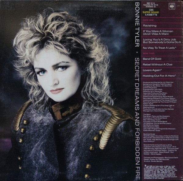 Bonnie Tyler – Secret Dreams And Forbidden Fire LP vinyl record, image 2 of 6