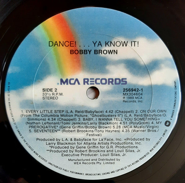 Bobby Brown – Dance!...Ya Know It! LP vinyl record, image 4 of 6