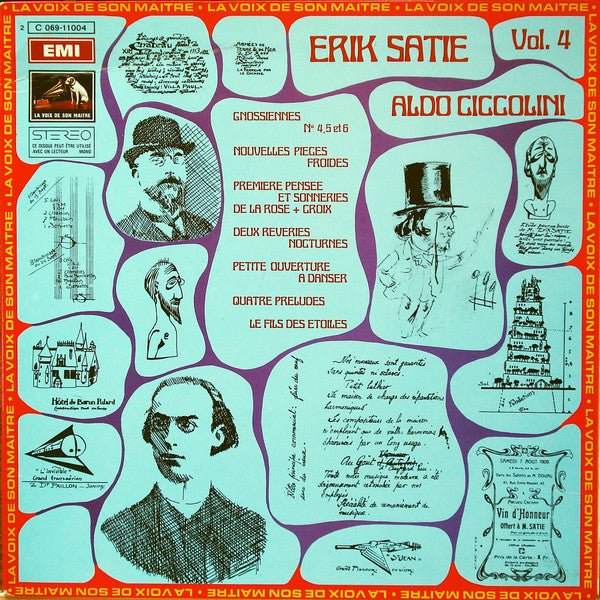 Erik Satie, Aldo Ciccolini – Pièces Pour Piano - Album 4 - LP vinyl record, image 1 of 6