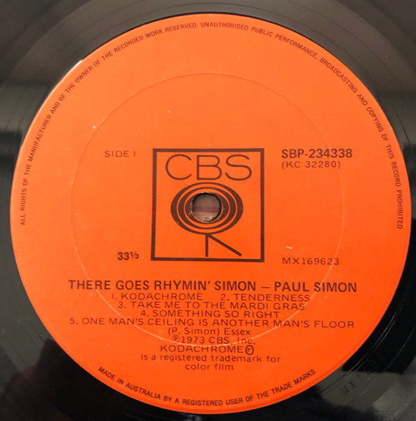 Paul Simon – There Goes Rhymin' Simon LP vinyl record, image 5 of 6