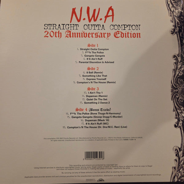 N.W.A. – Straight Outta Compton (2xLP) LP vinyl record, image 3 of 10