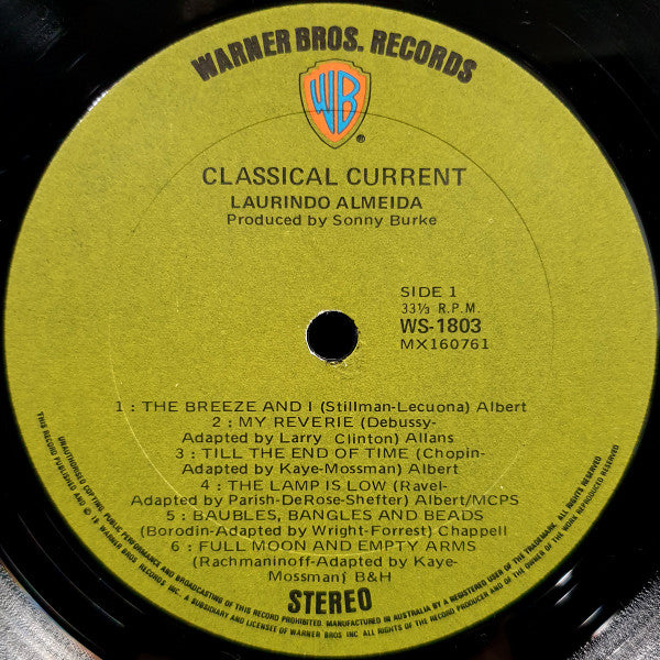 Laurindo Almeida – Classical Current (Electronic Excursions) LP vinyl record, image 3 of 4