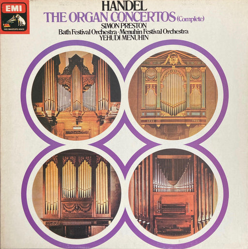 Georg Friedrich Händel, Simon Preston, Bath Festival Orchestra, Menuhin Festival Orchestra, Yehudi Menuhin – The Organ Concertos (Complete) (4xLP) LP vinyl record, image 1 of 10