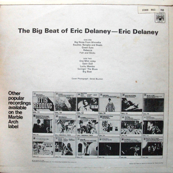 Eric Delaney – The Big Beat Of Eric Delaney LP vinyl record, image 2 of 4