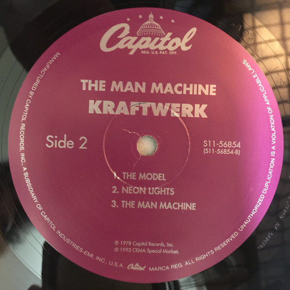 Kraftwerk – The Man Machine LP vinyl record, image 4 of 4
