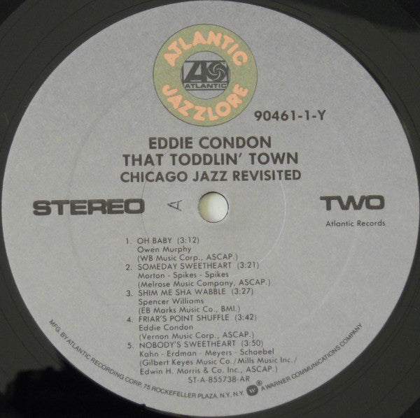 Eddie Condon – That Toddlin' Town LP vinyl record, image 4 of 4