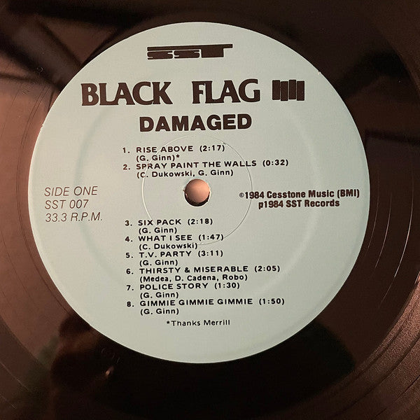 Black Flag – Damaged LP vinyl record, image 3 of 4