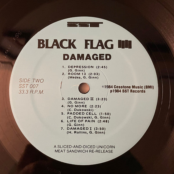 Black Flag – Damaged LP vinyl record, image 4 of 4