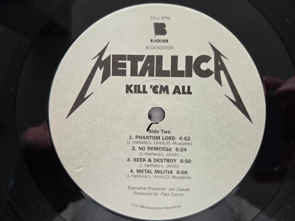 Metallica – Kill 'Em All LP vinyl record, image 7 of 7