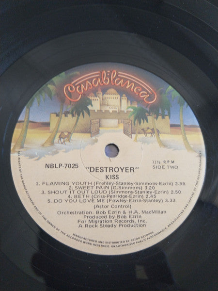 Kiss – Destroyer LP vinyl record, image 4 of 4