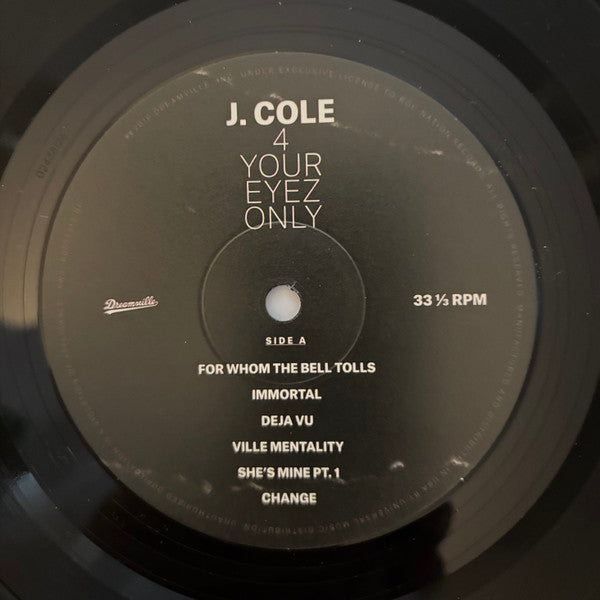 J. Cole – 4 Your Eyez Only LP vinyl record, image 6 of 7