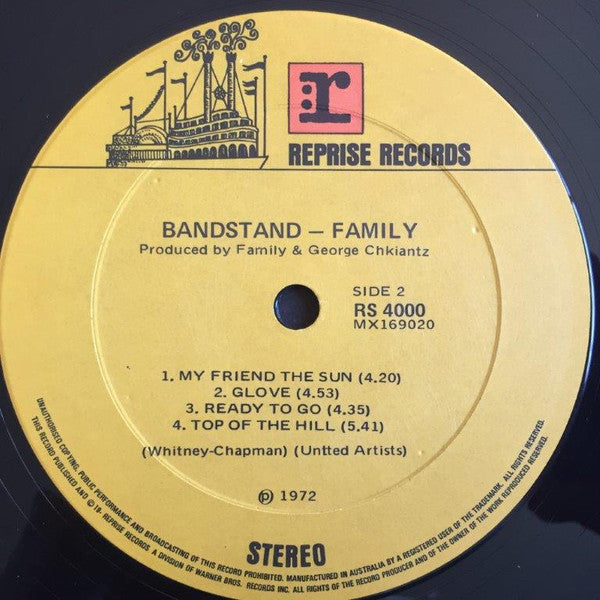 Family – Bandstand LP vinyl record, image 4 of 4