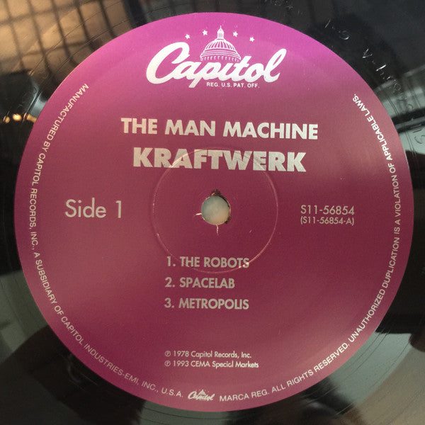 Kraftwerk – The Man Machine LP vinyl record, image 3 of 4