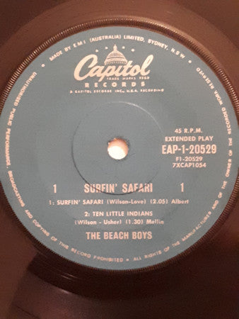 The Beach Boys – Surfin' Safari 7" vinyl record, image 3 of 4