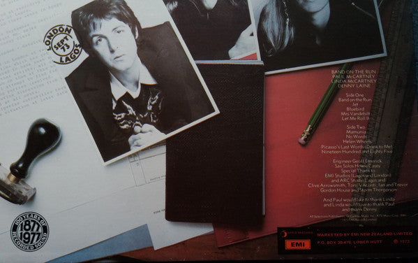 Wings – Band On The Run LP vinyl record, image 3 of 7