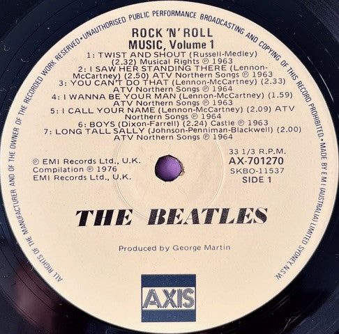 The Beatles – Rock 'N' Roll Music Volume 1 LP vinyl record, image 3 of 4