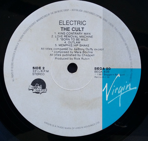 The Cult – Electric LP vinyl record, image 7 of 7